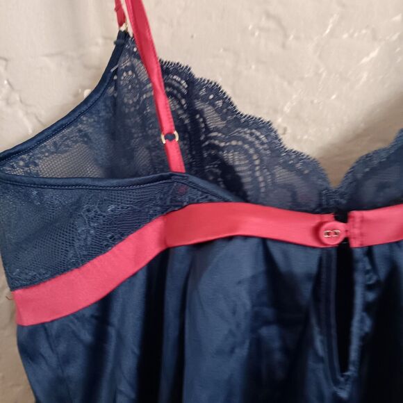 Elle Macpherson Intimates Babydoll Chemise Slip Small Silk Blend Lingerie Lace - Picture 8 of 14